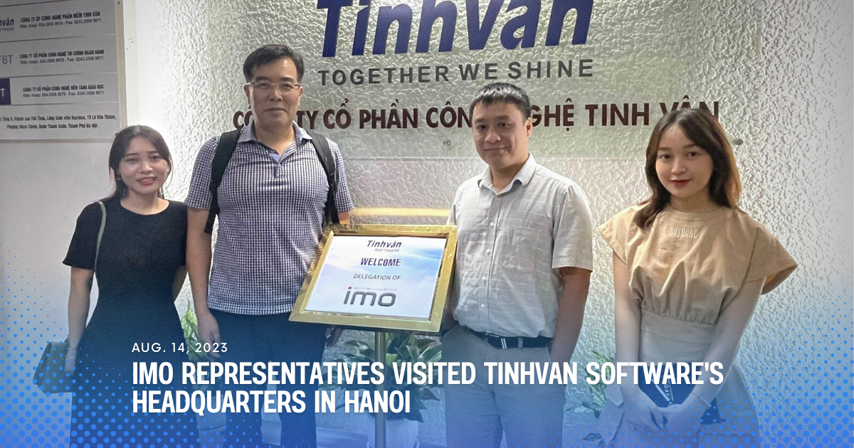 Đại diện công ty TNHH IMO đến thăm trụ sở Tinhvan Software tại Hà Nội